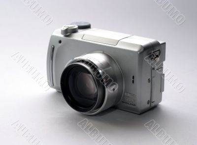 Close up of digital camera