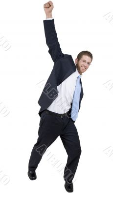 dancing businessman