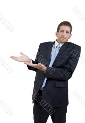 man presenting
