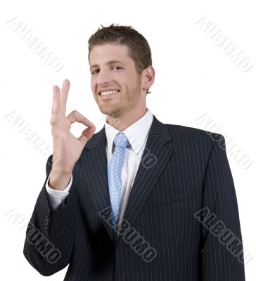 man showing ok sign