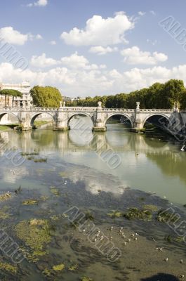 river Tiber with bridge