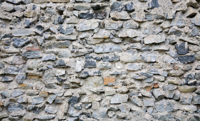 Rough stone wall