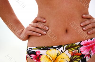 Part of a female body