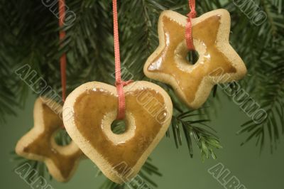 Cookies under tree