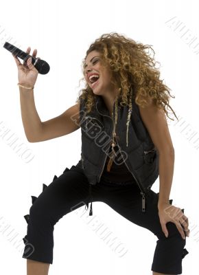 attractive young singer