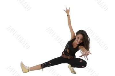 stylish pose of pretty model