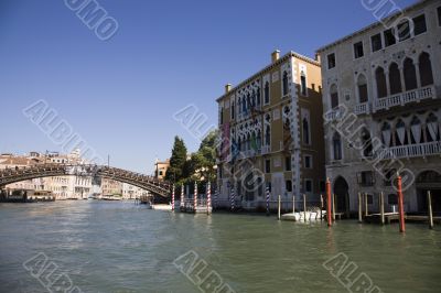 the rialto bride grand canal at day