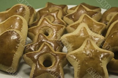 Plate of Christmas cookies