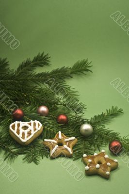 Chrismas cookies and balls
