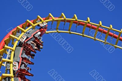 Roller coaster at the fairground