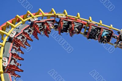 Roller coaster at the fairground