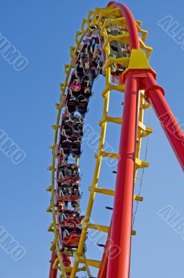 Roller coaster at the fairground