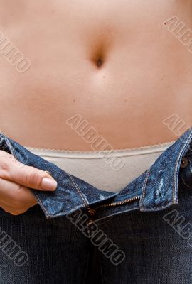 Open jeans