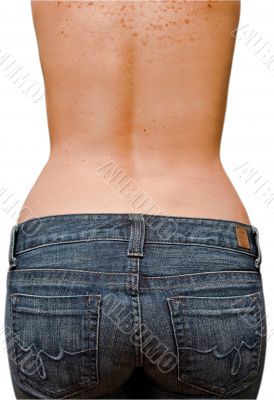 Woman`s back