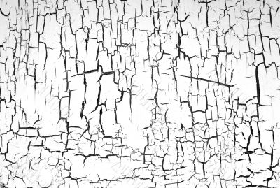 The painted peeled old wall