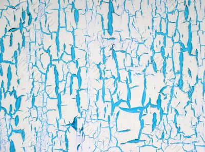 The painted peeled old wall