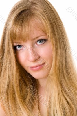 Portrait of the blond girl
