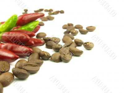 cinnamon and coffee beans