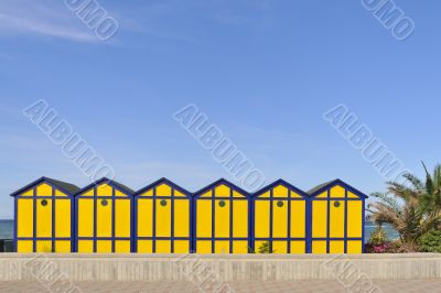 Beach cabins