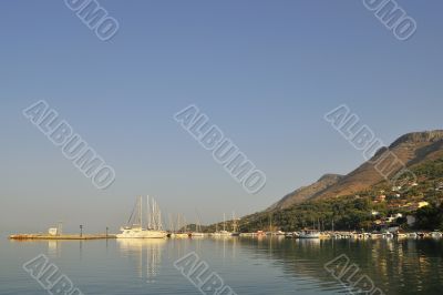 Small greek harbor