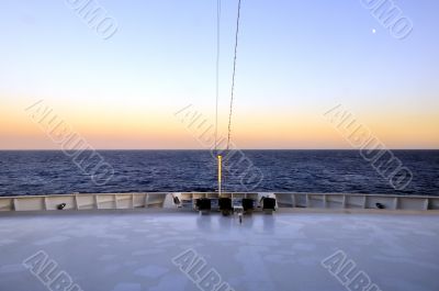 Front of the boat