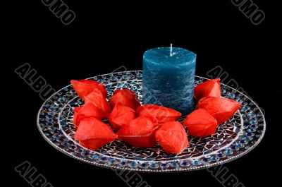 christmas in blue and orange
