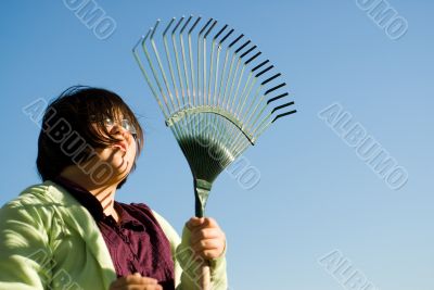 Raking Leaves
