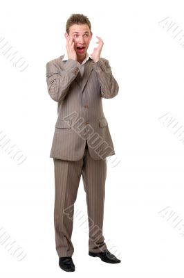 happy young businessman