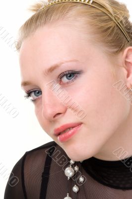 Portrait of the blond girl