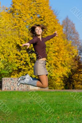 jumping girl