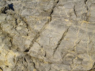 fissured rock