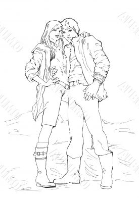 Stylish couple