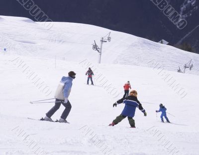 Child Ski vacation in Alpes