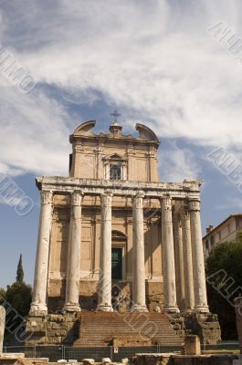 Temple on Rome forum