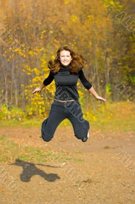 jumping girl