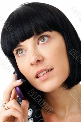 woman with mobile phone
