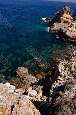 Sea view with rocks