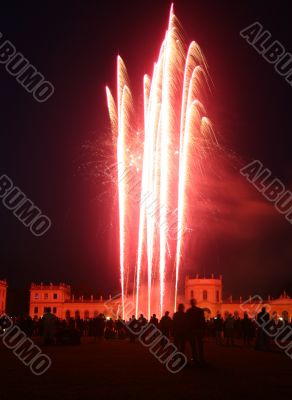 Firework at the Orangerie castle in Kassel