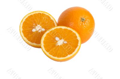 Lobules of orange.