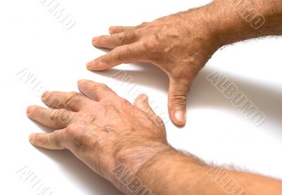 Two male hands