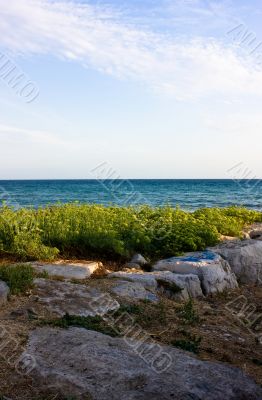 Sea view with rocks
