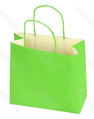 green shopping bag