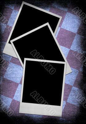 three photo frames