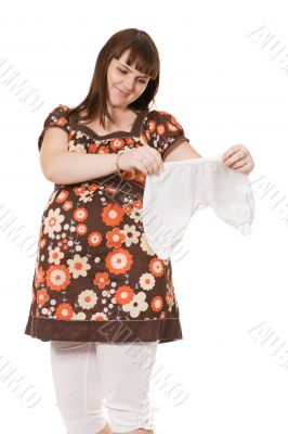 happy pregnant woman