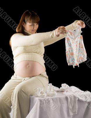happy pregnant woman