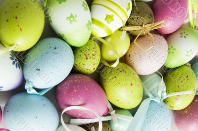 background of eastern eggs