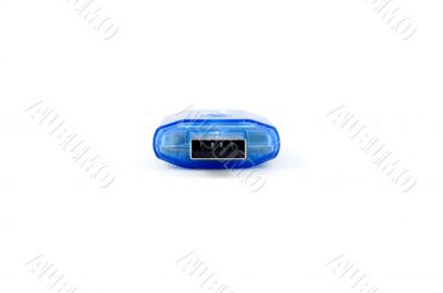 front view of USB stick isolated on white background
