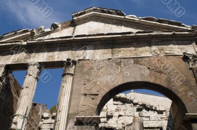 building on Italy Roman forum