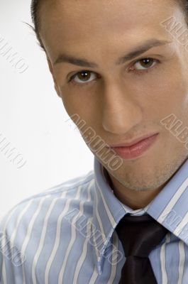 young businessman posing