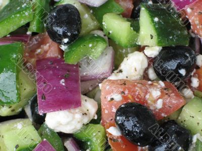 greek salad close up